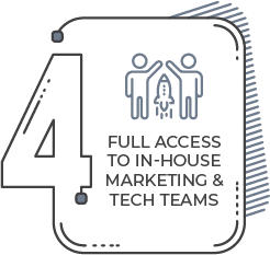 Fll access to in-house marketing and teach teams